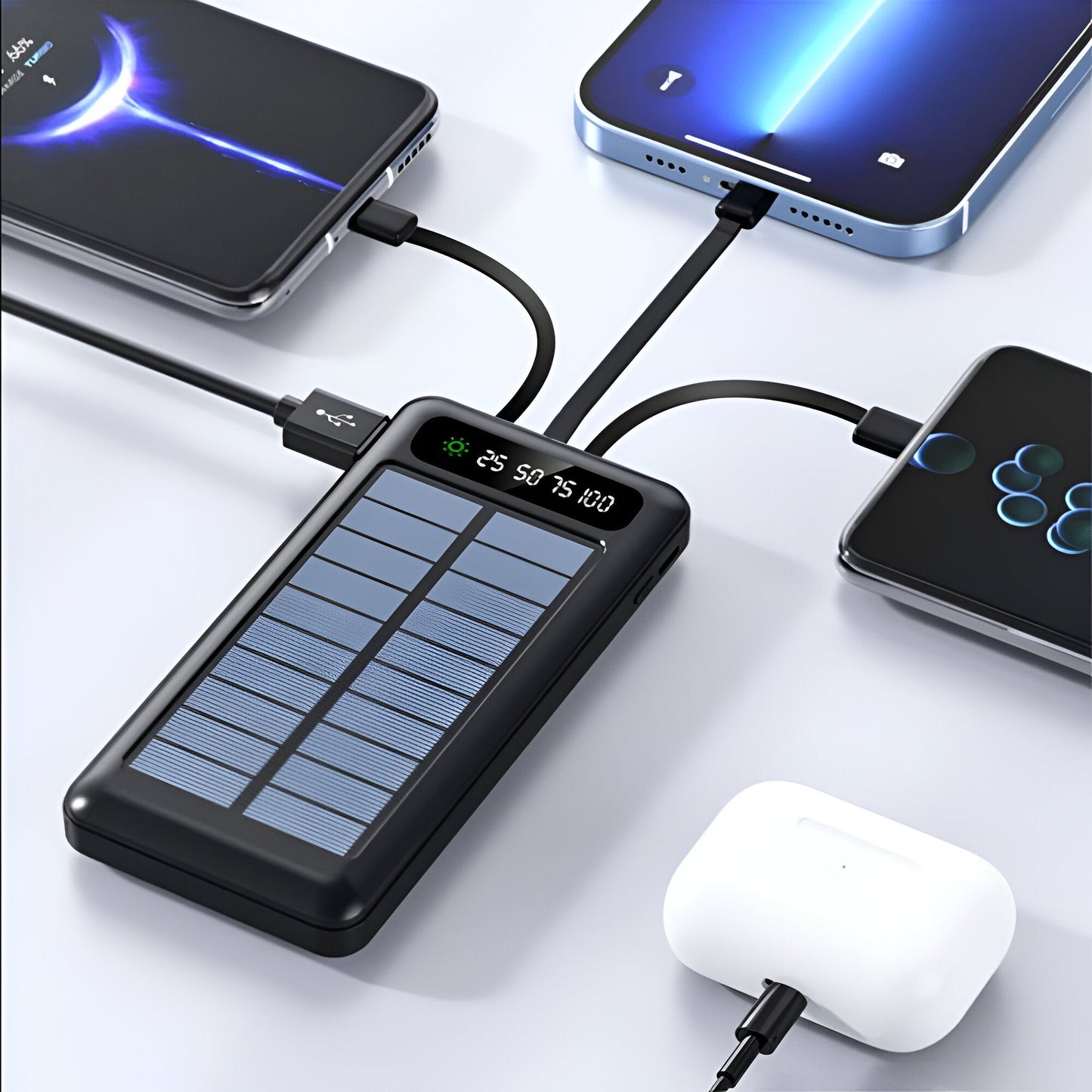 Hochleistungs-Solar-Powerbank mit 20.000mAh – Schnelles und Dual-Laden