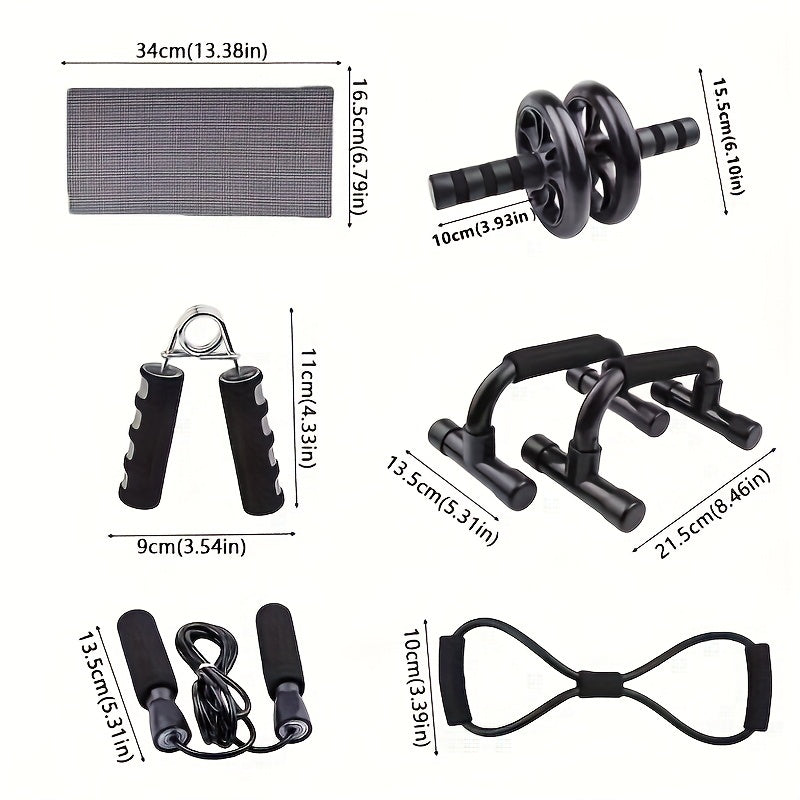 CoreMax Fitness Set – 7-teiliges Training für starke Bauch- und Kernmuskulatur