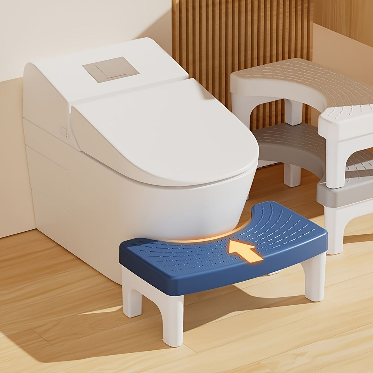 Praktischer Toilettenstapelstuhl – Für eine verbesserte Sitzhaltung