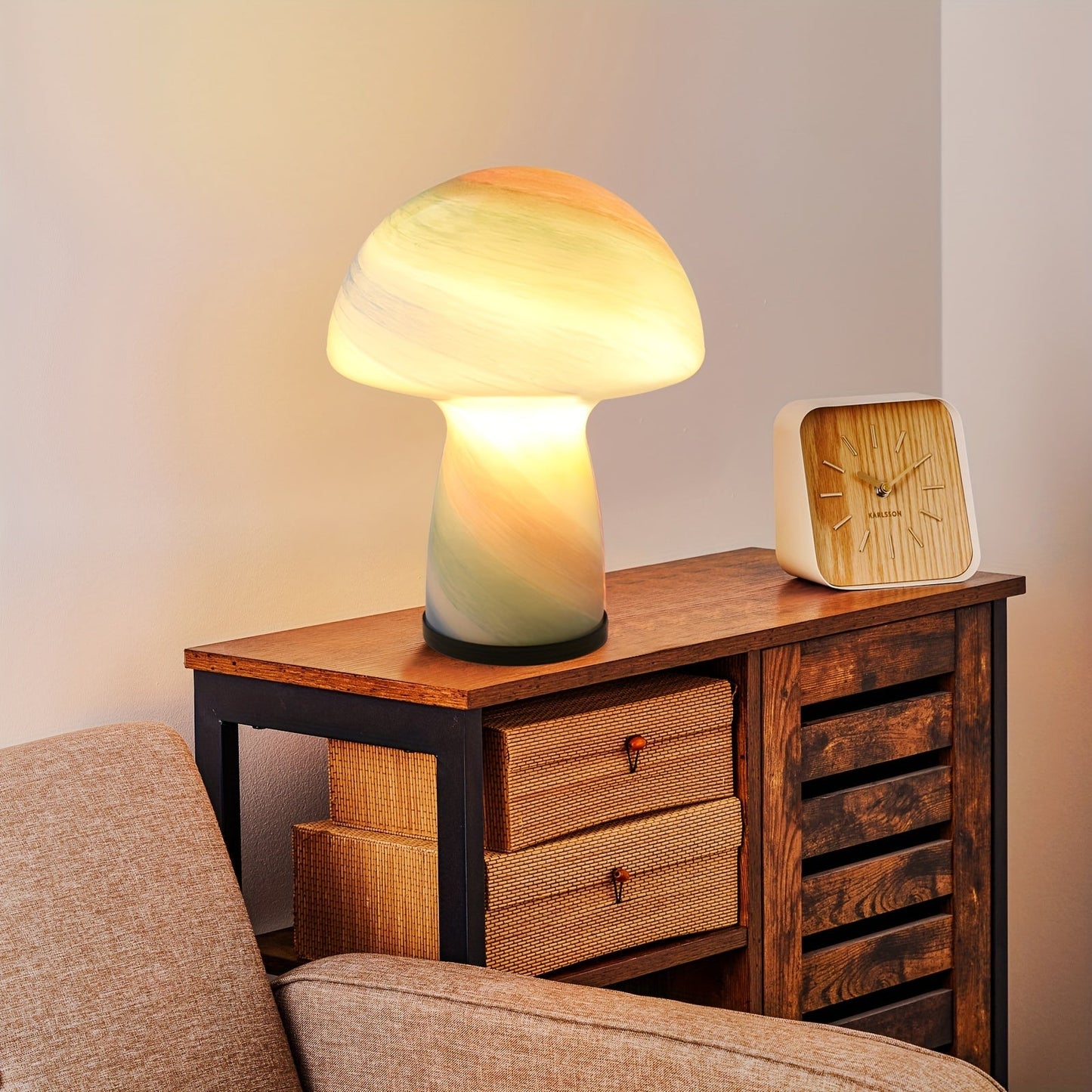 Verspielte Pilz-Lampe – Raffinierte Atmosphäre mit einem Retro-Twist