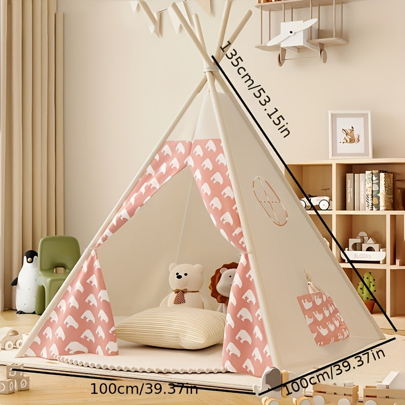 KiddieTipi Multifunktionales Tipi Zelt – Weiche Zelte für drinnen und draußen