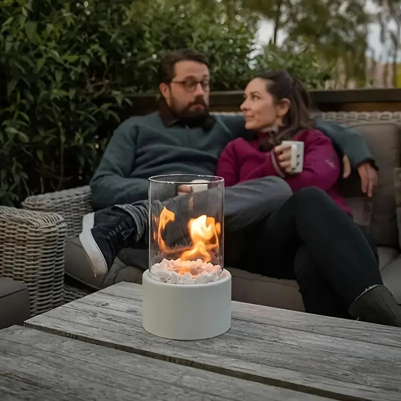 Luna Stilvolle Bio-Ethanol Tischheizung – Wärme und Atmosphäre