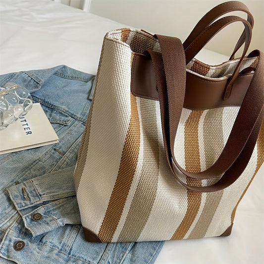 MetroStripe Casual Tote – Funktionalität und Design