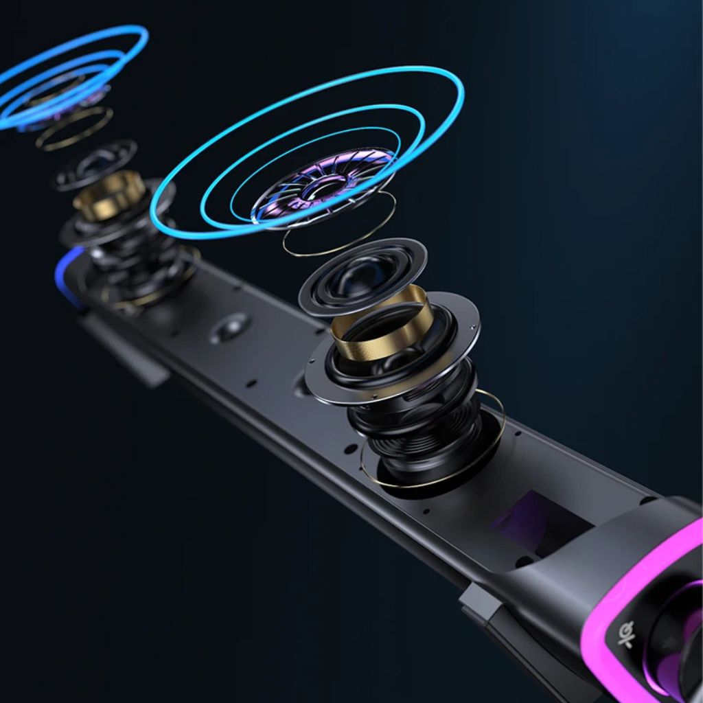 SonicBeam Gaming Soundbar – Dynamischer Klang mit LED-Ambiente