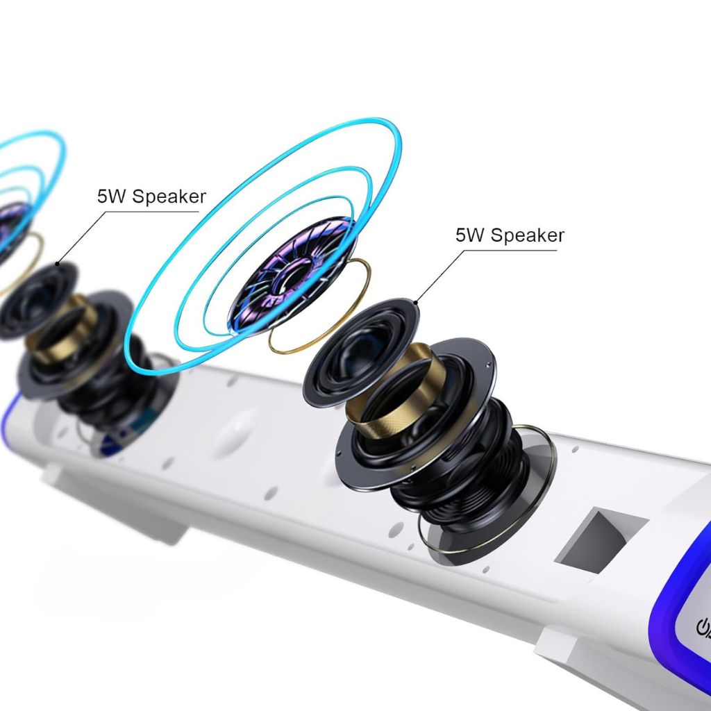 SonicBeam Gaming Soundbar – Dynamischer Klang mit LED-Ambiente