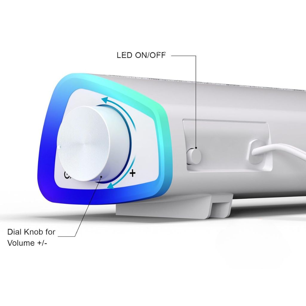 SonicBeam Gaming Soundbar – Dynamischer Klang mit LED-Ambiente