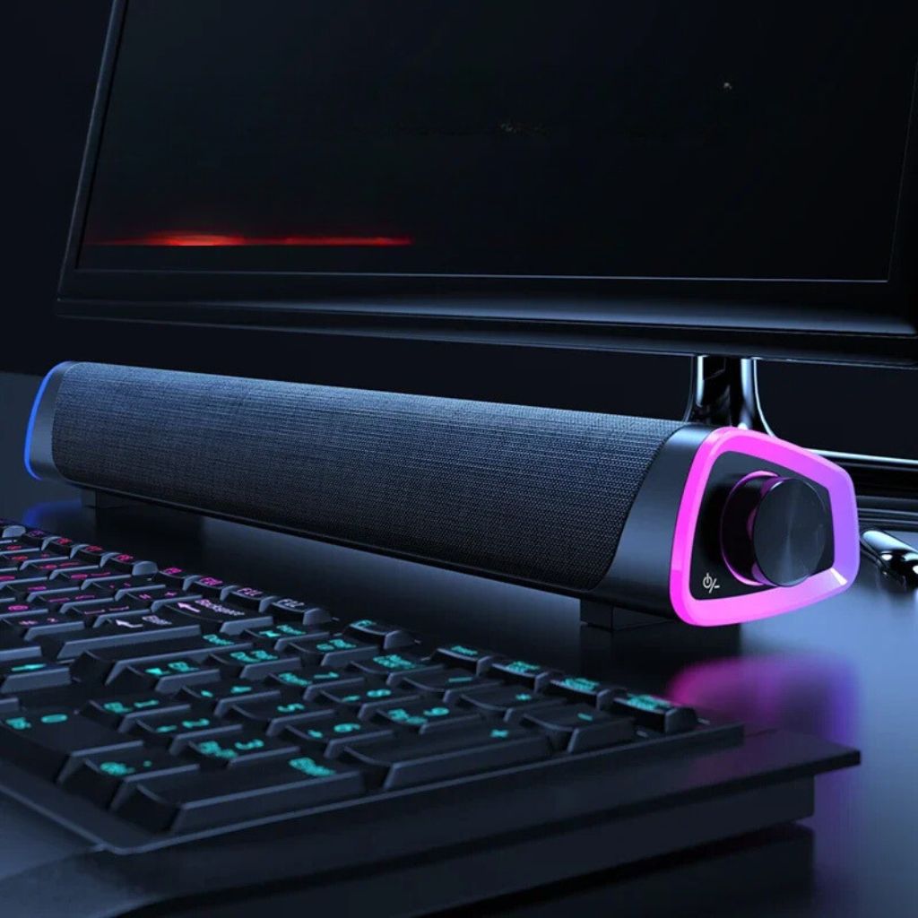 SonicBeam Gaming Soundbar – Dynamischer Klang mit LED-Ambiente