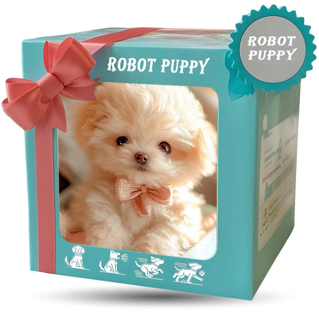 Ultrarealistischer Robot-Hundewelpe – Interaktiver Kuschelpartner für Jung und Alt