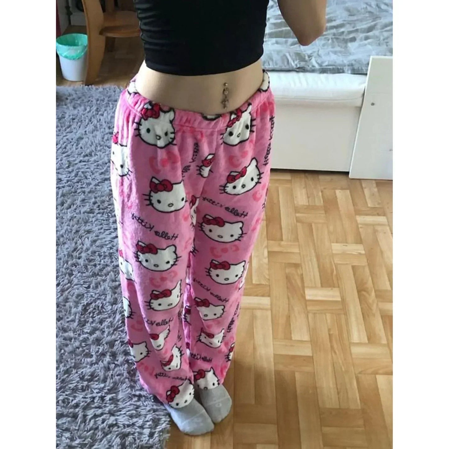 Hello Kitty Damen Schlafhose – Verspielt und Bequem für Traumhafte Abende