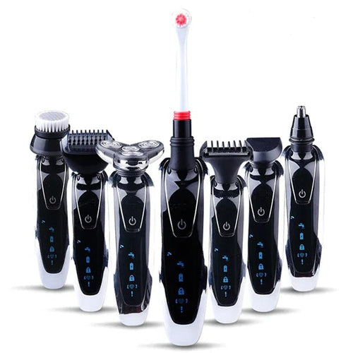 Komplettes 7-in-1 Rasier- und Trimmset – Flexibel und Effizient
