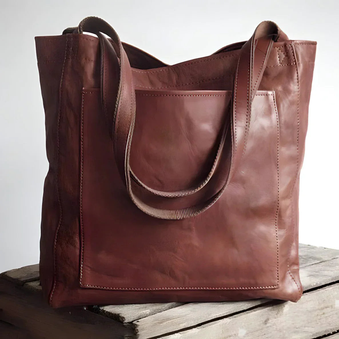 Ava Leder Shopper – Für Stilvolle und Praktische Tage