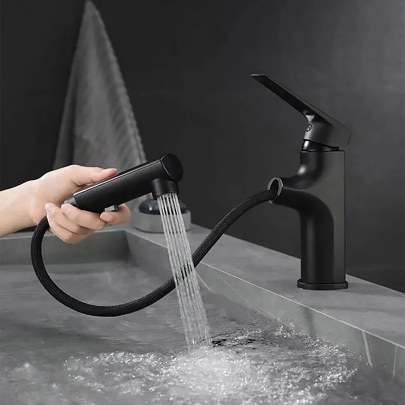 Luxe Badezimmerarmatur mit Herausziehbarer Handbrause – Stilvoll und Funktional