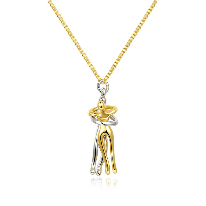 Collier mit Umarmender Anhänger – Zeitloses Symbol der Liebe