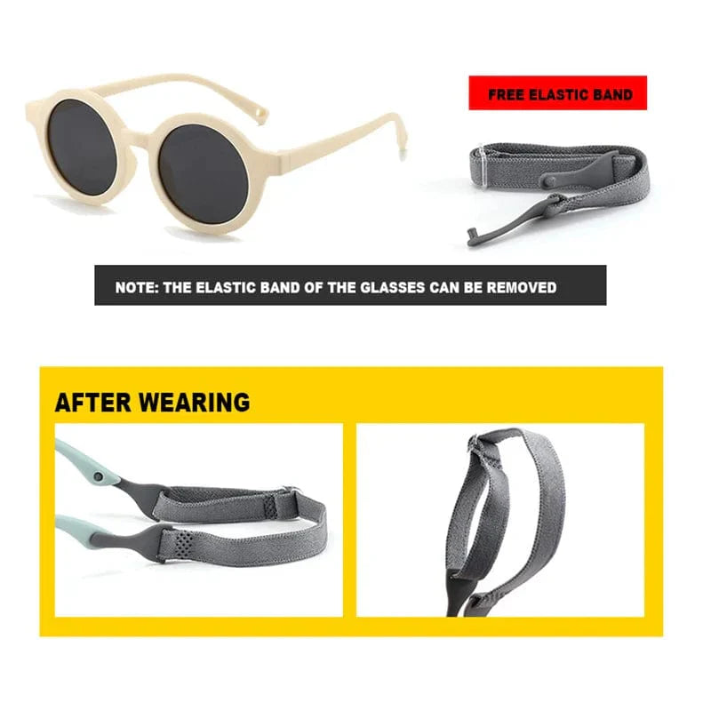 Runde Baby Sonnenbrille – Bequem und Schützend
