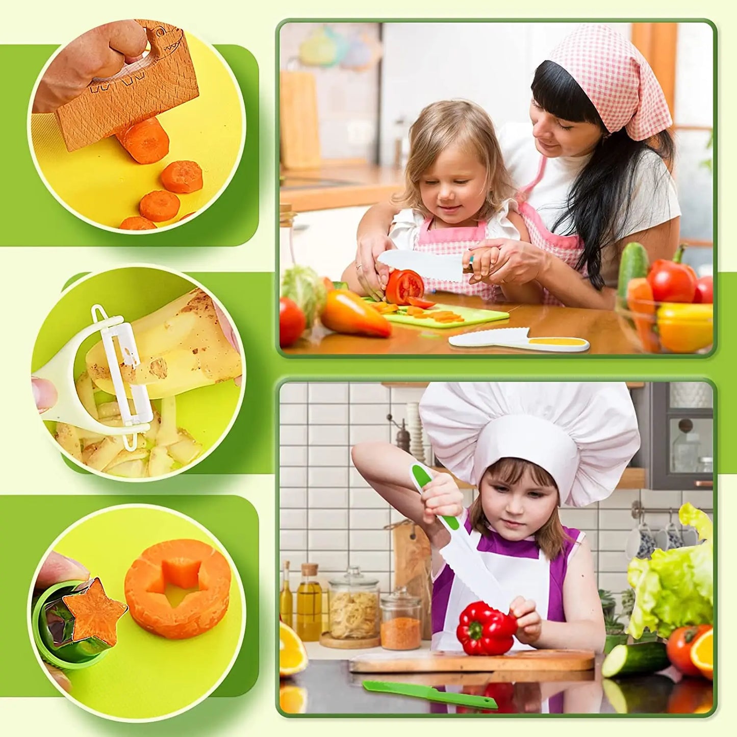 Montessori Kochset für Kinder – Sicherer und lehrreicher Küchenspaß