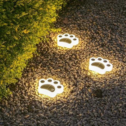 Solar-Pfotenlichter - Magisches Licht für Ihren Garten
