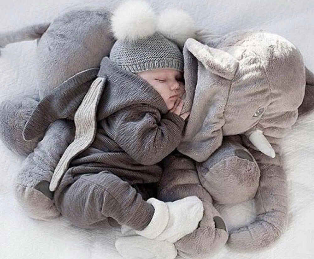 Elephant Snuggle Baby Kissen – Weich, Kuschelig und Komfortabel