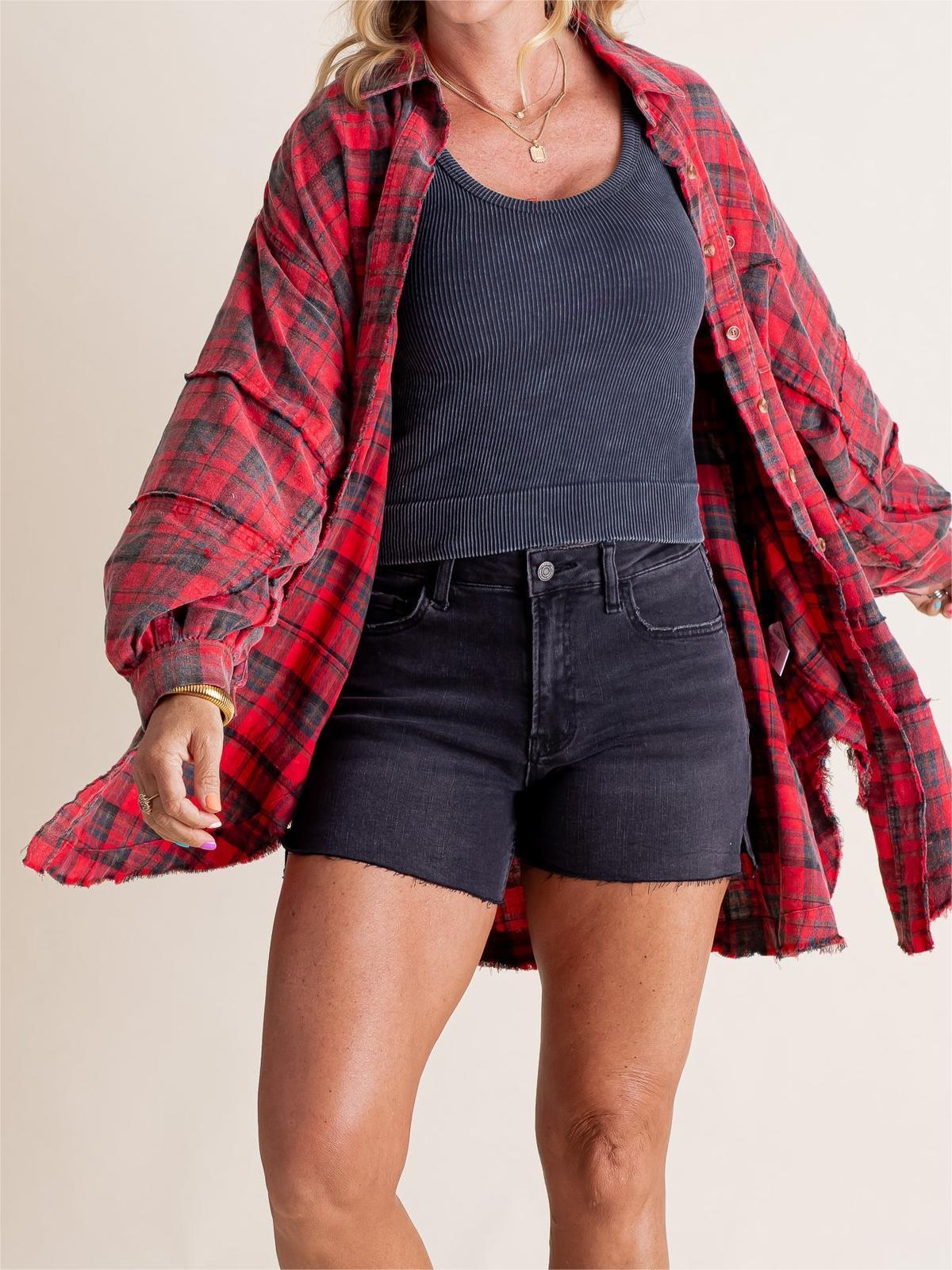 Sarah Casual Overshirt – Bequem und Stilvoll