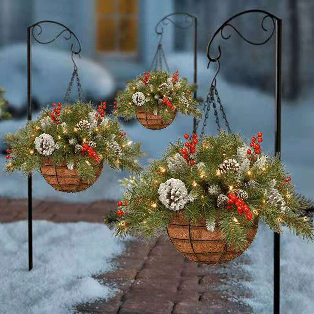 Weihnachtlicher Hängekorb