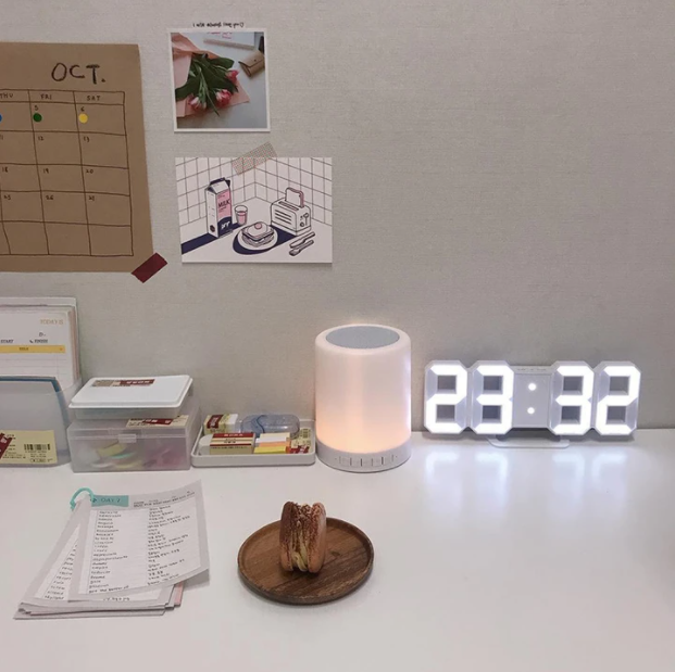 Smart 3D Digitale Uhr – Modernes Design für deinen Nachttisch