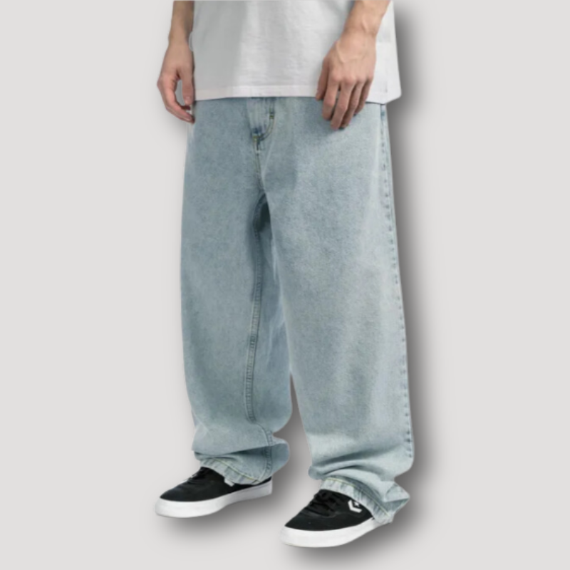 Coole Baggy Denim Jeans für Herren – Entspannte Passform und Urban Look
