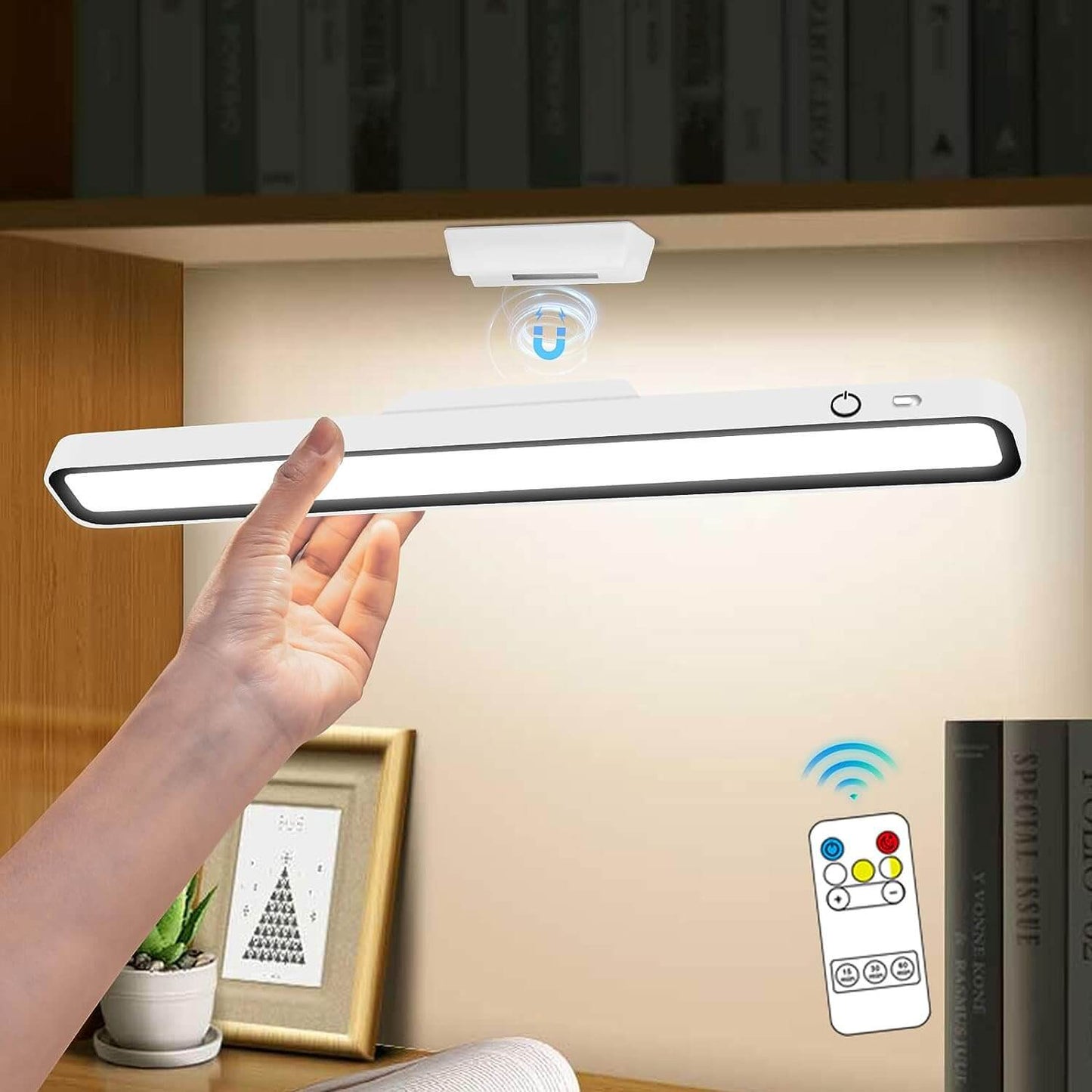 Minimalistische LED-Schreibtischleuchte mit Touch-Steuerung