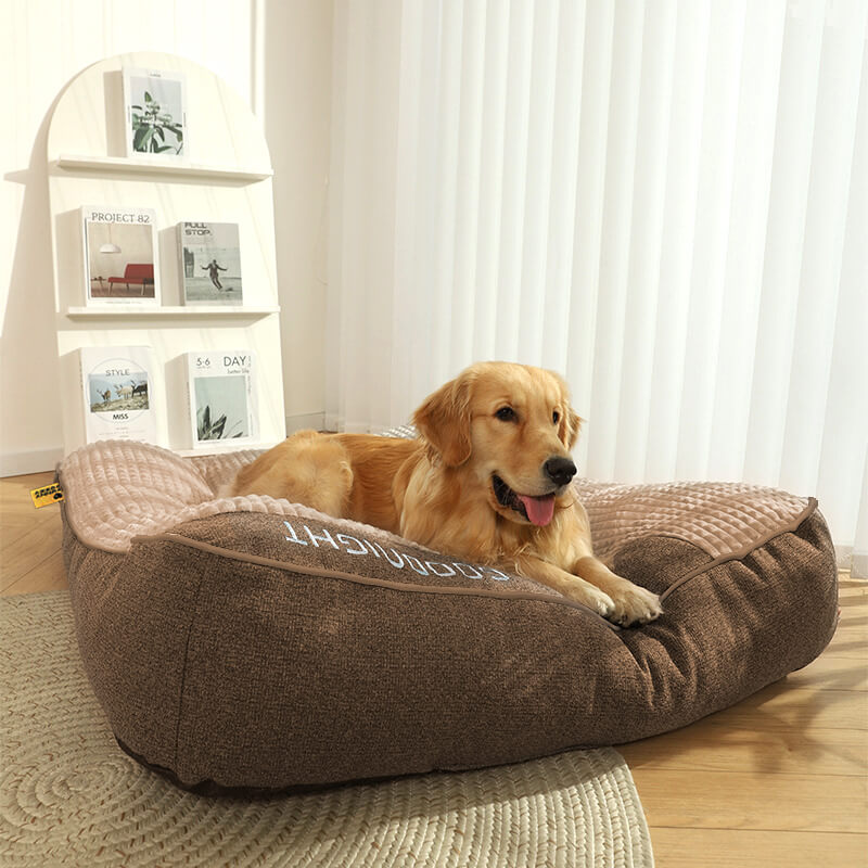 Orthopädisches Hundebett mit Kopfkissen – Luxus und Komfort