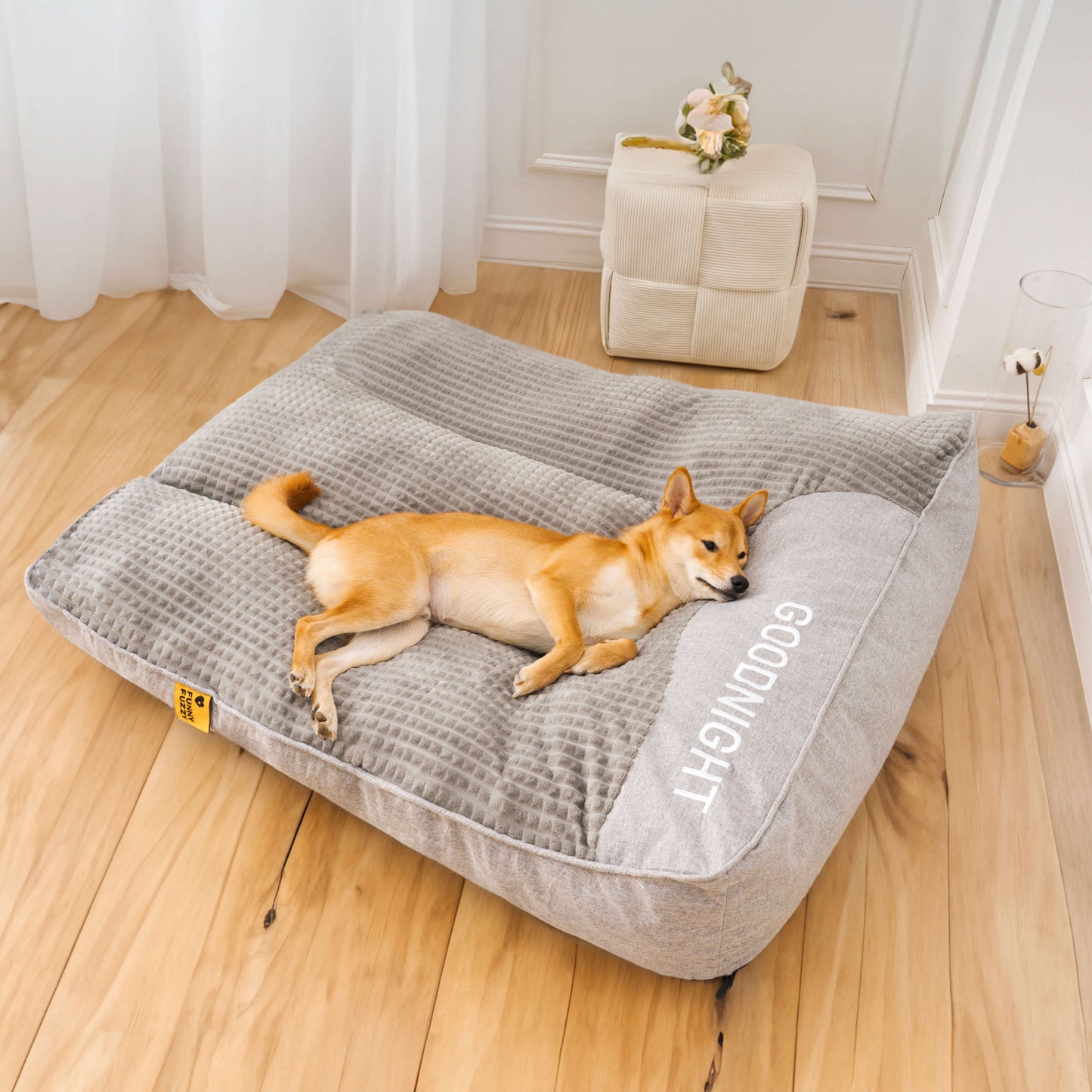 Orthopädisches Hundebett mit Kopfkissen – Luxus und Komfort