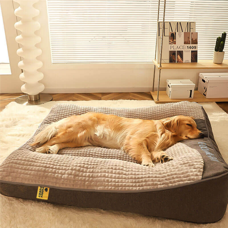 Orthopädisches Hundebett mit Kopfkissen – Luxus und Komfort
