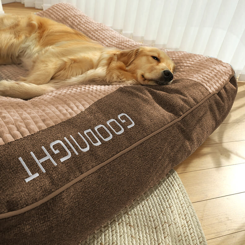 Orthopädisches Hundebett mit Kopfkissen – Luxus und Komfort