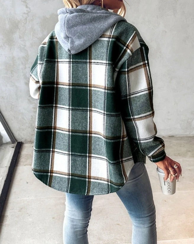Bequeme Übergangsjacke mit Kapuze – Perfekt für entspannte Tage