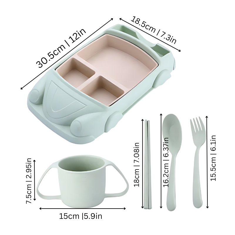 Fröhliches Lunchbox-Set – Multifunktional und gesund