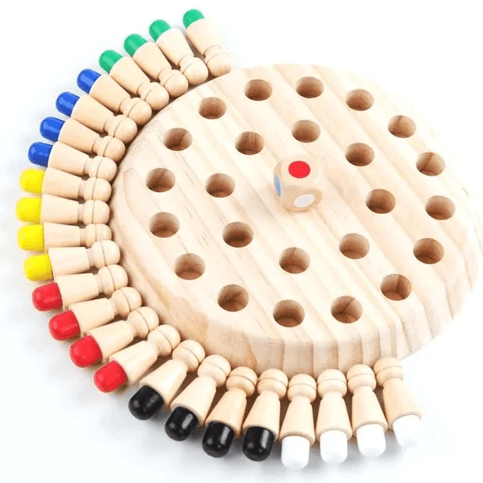 Memory-Schach Holzspiel - Fördert Konzentration und Gedächtnis