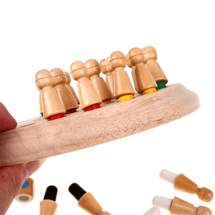Memory-Schach Holzspiel - Fördert Konzentration und Gedächtnis