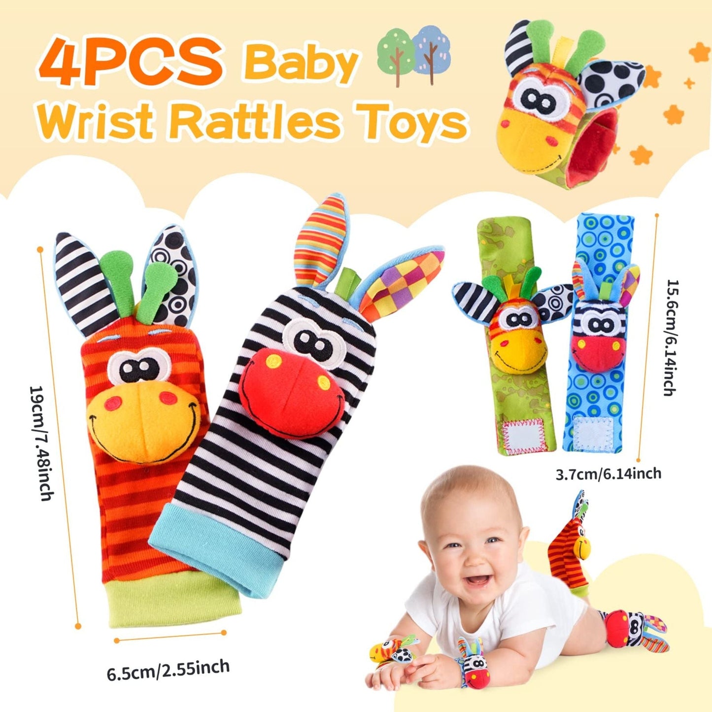 Baby Rasselstrümpfe Set – Weich und Musikreich