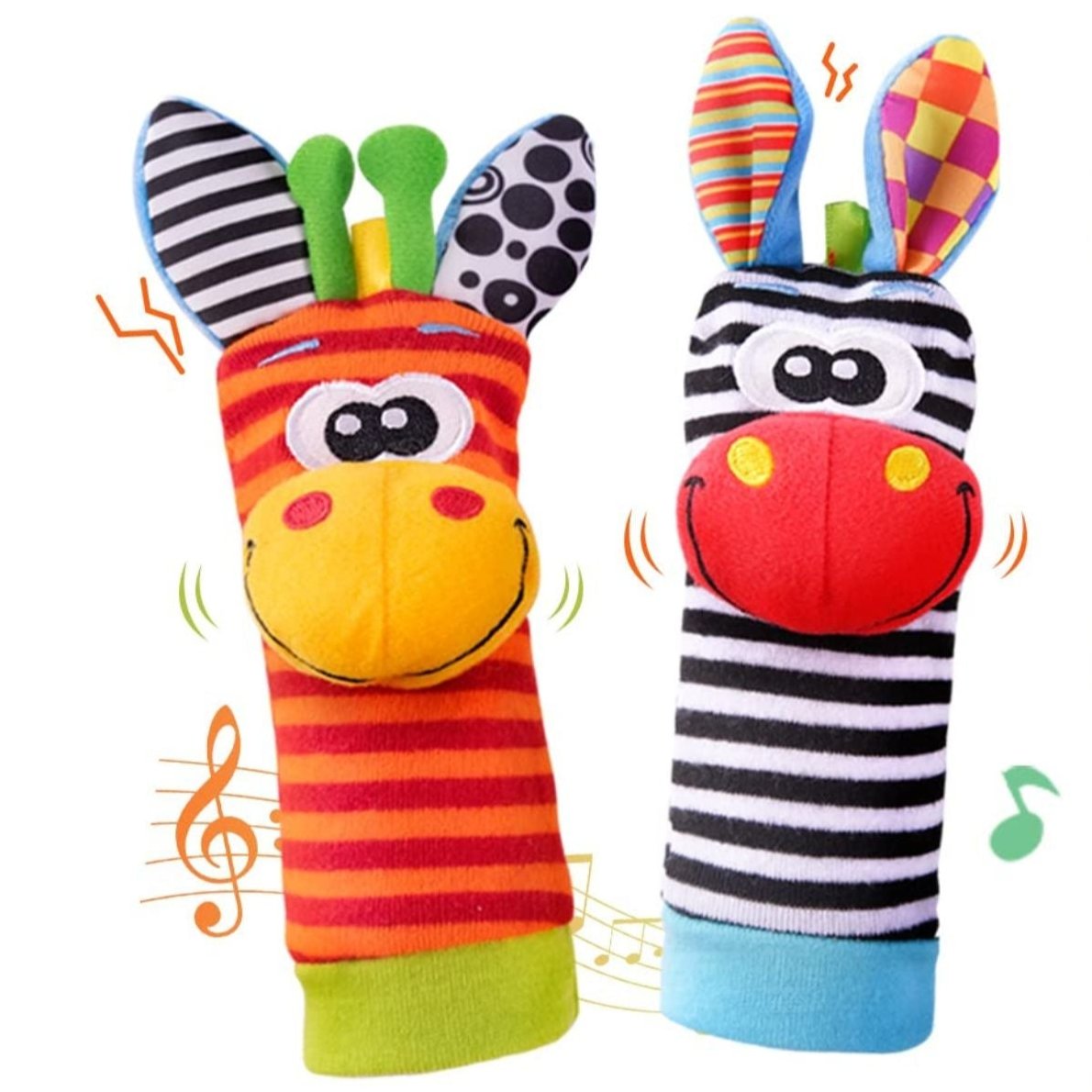 Rasselsocken-Set für Babys – Spaß und sensorische Förderung
