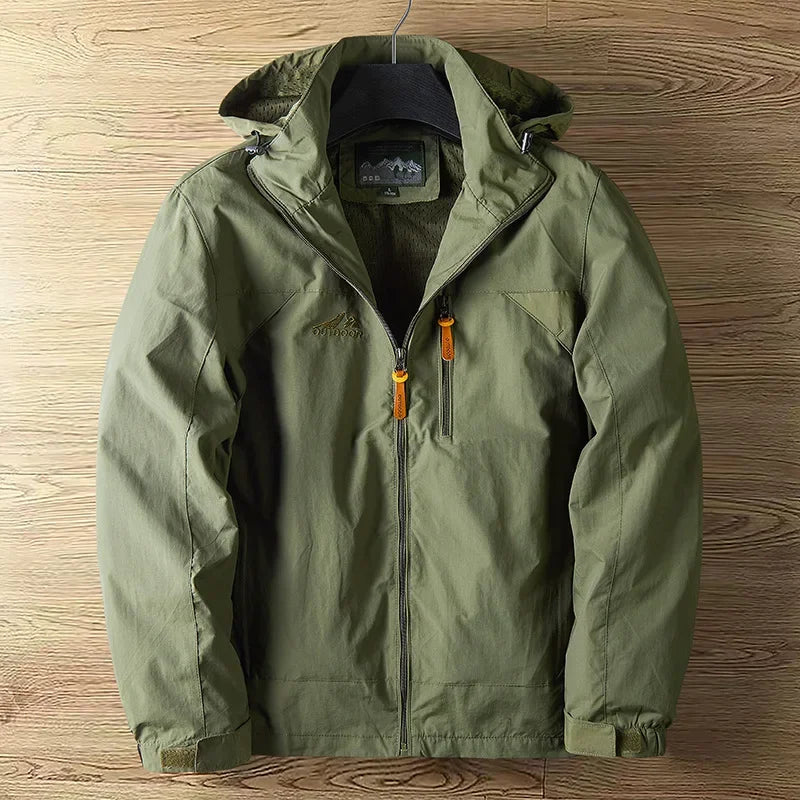 Herren Outdoor Jacke mit Kapuze – Wasserdicht und Komfortabel