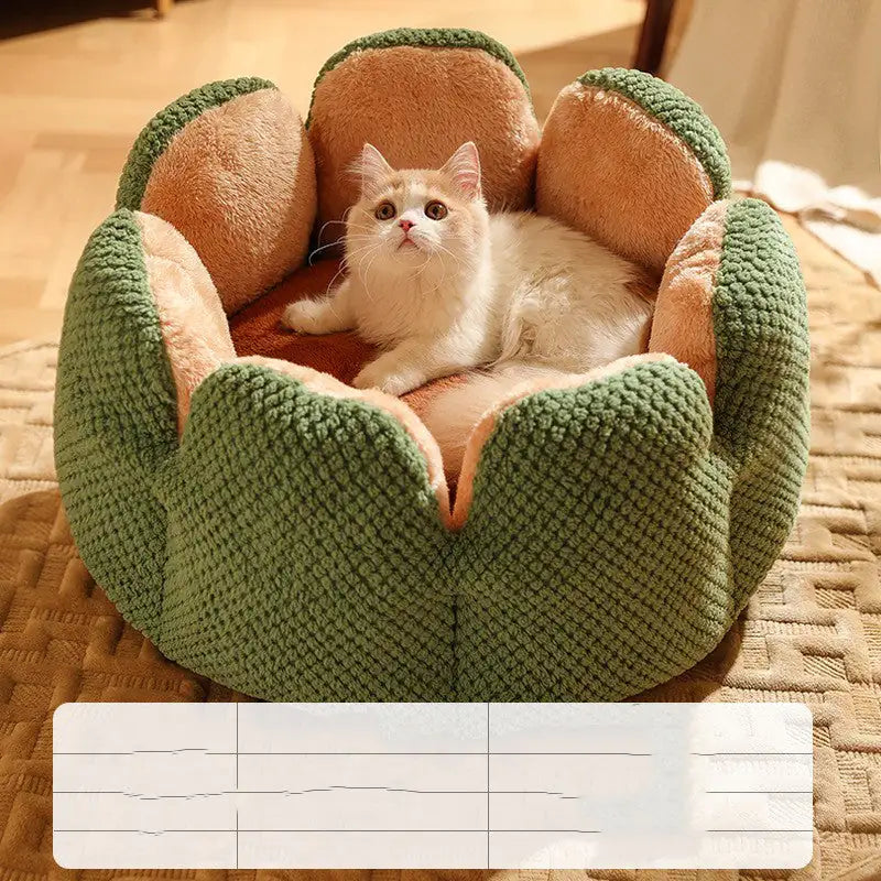 Blumen Katzenbett – Weich und Kuschelig für Deine Katze