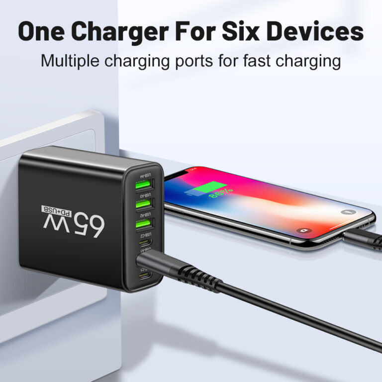 ChargePro Multi USB-Ladegerät – Schnell und Sicher für Zuhause und Unterwegs