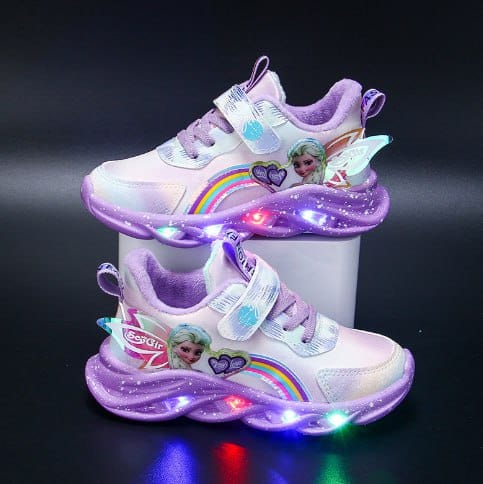 Rainbow Glitter Sneakers - LED Kinderschuhe für Abenteurer