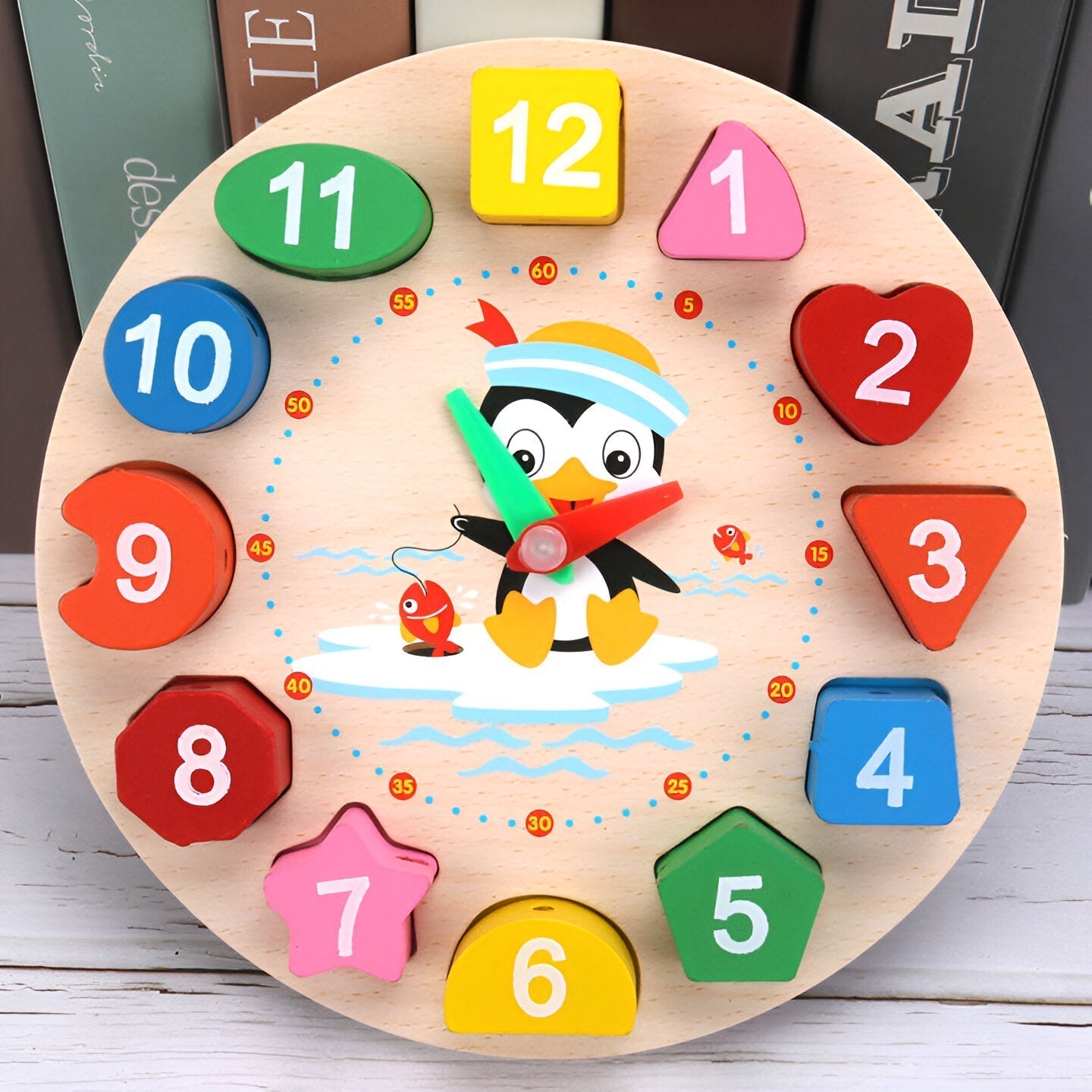 TijdLeraar – Holz Uhr für Lehrreichen Spielspaß