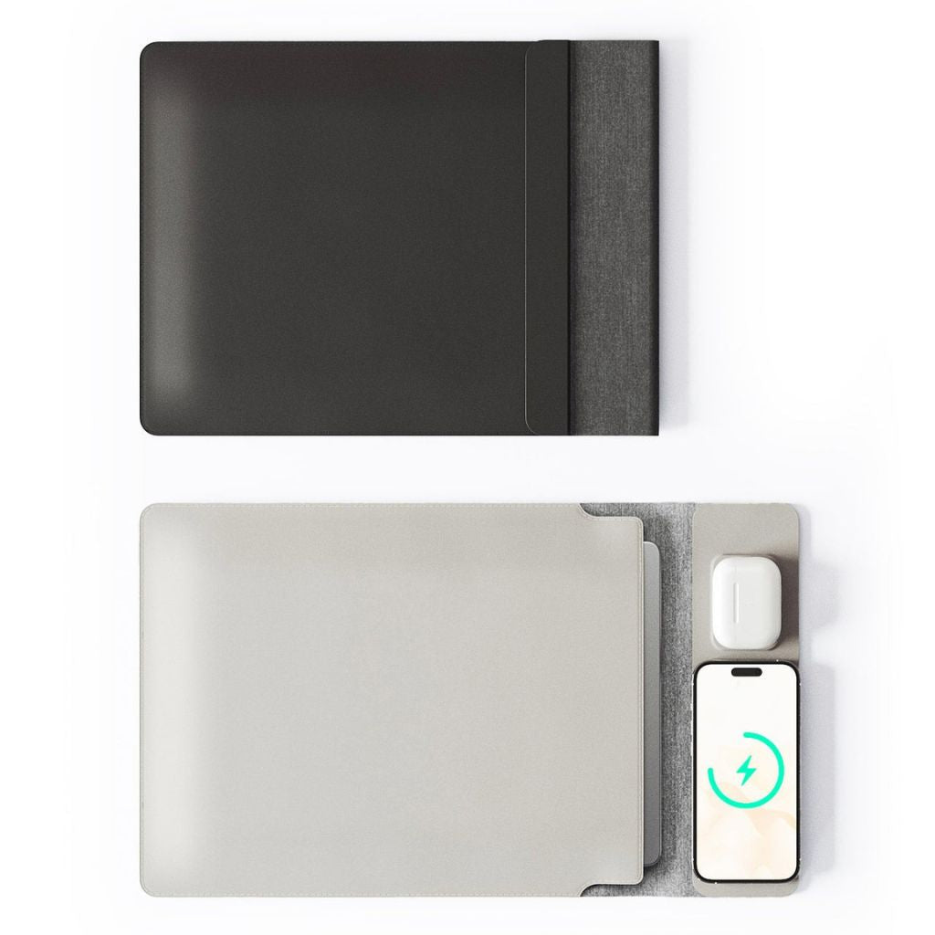 PowerDesk Sleeve – Schlanke Laptop-Hüllen mit Drahtloser Ladefunktion