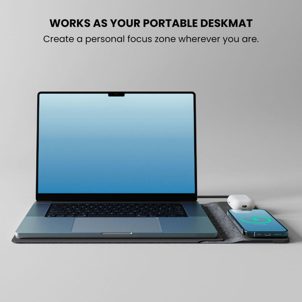 PowerDesk Sleeve – Schlanke Laptop-Hüllen mit Drahtloser Ladefunktion
