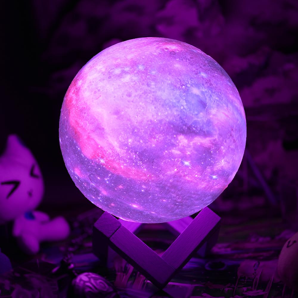 3D Mondlampe mit Farbenmagie – Stimmungsvolles Licht für jeden Raum