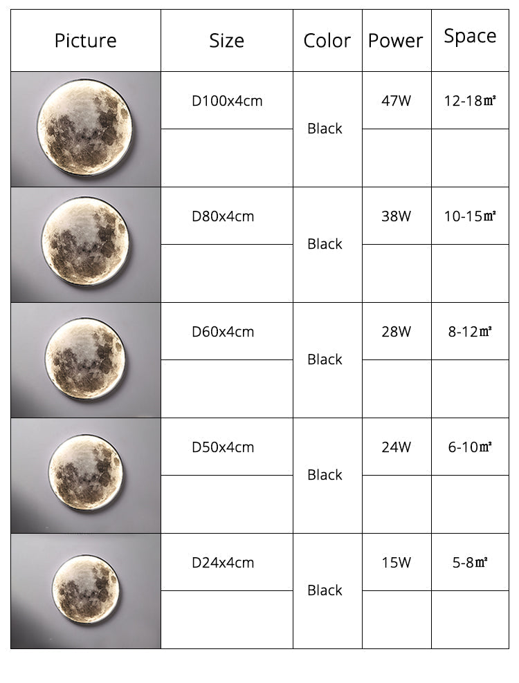 Luna 3D Deckenlampe – Magische Atmosphäre und warmes Licht