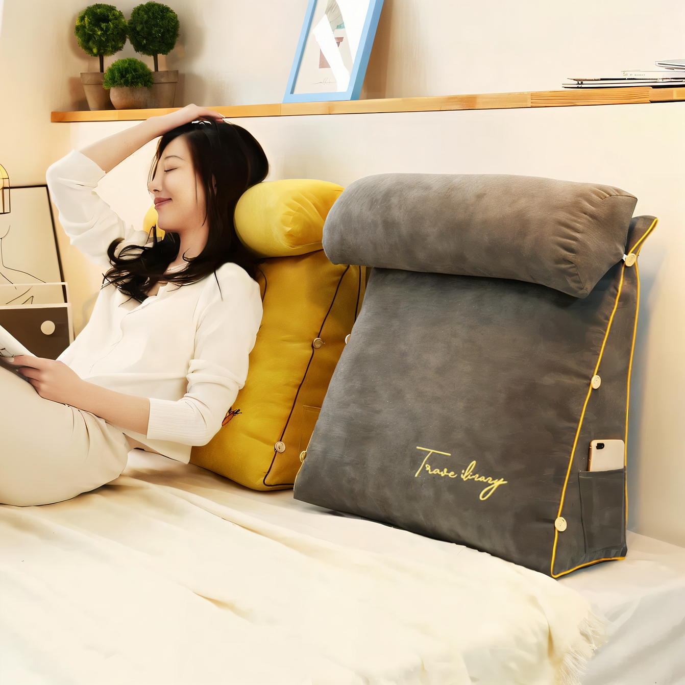 Luxe Lesekissen – Ergonomisch und Komfortabel für Entspannung