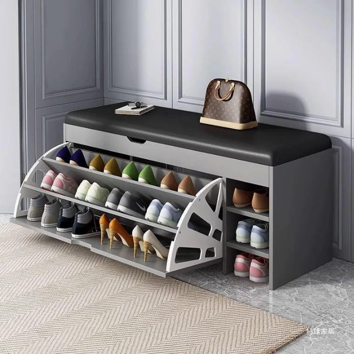 Multifunktionaler Schuhschrank mit Sitzbank – Schlank und Platzsparend