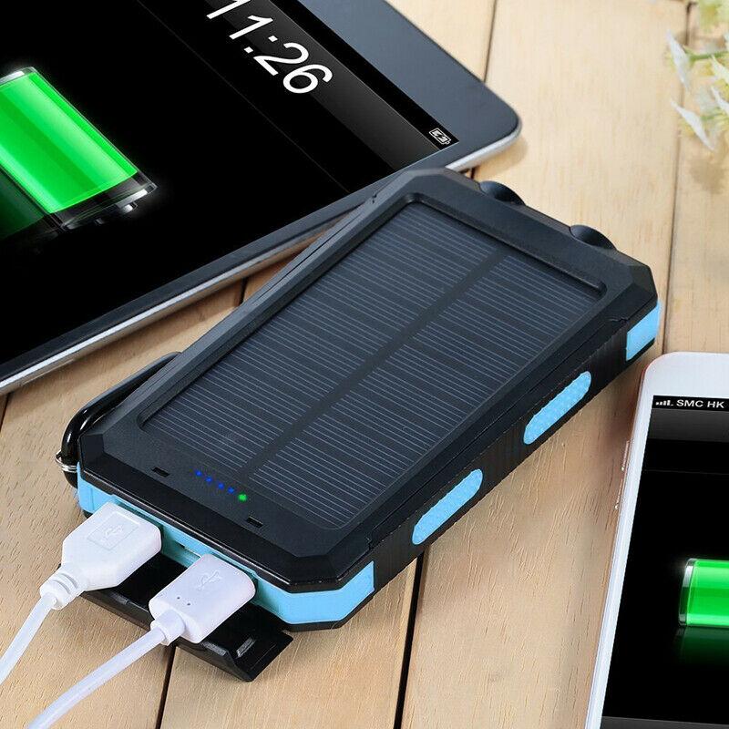 50000mAh Solarenergie Powerbank – Wasserdicht, Robust & Mit Taschenlampe