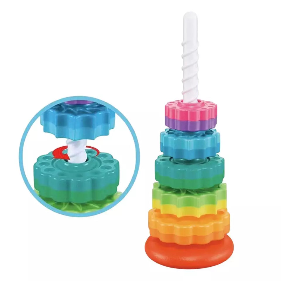 Twist & Stapel Spielturm – Lernspiel Stapelspaß für Kleinkinder