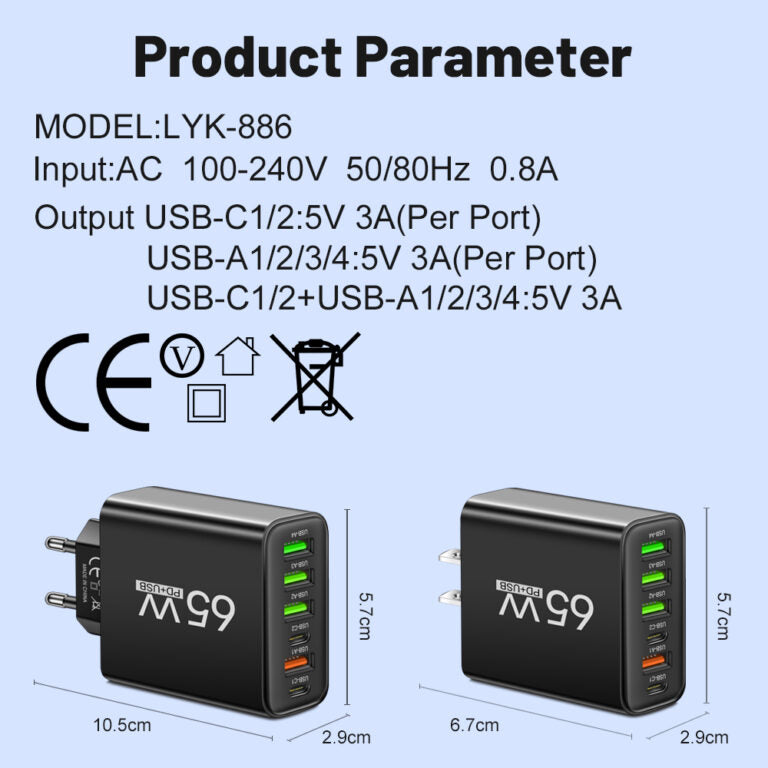ChargePro Multi USB-Ladegerät – Schnell und Sicher für Zuhause und Unterwegs